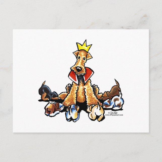Postal Airedale King of Terriers (Anverso)