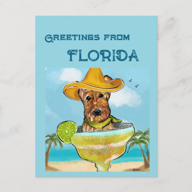 Postal Airedale Terrier  (Anverso)