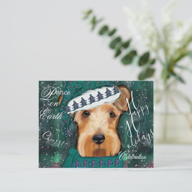 Postal Airedale Terrier (Anverso de pie)
