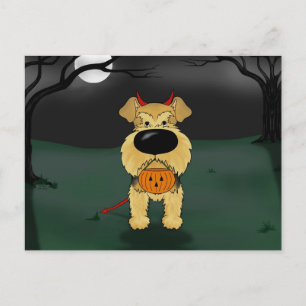 Postal Airedale Terrier Halloween