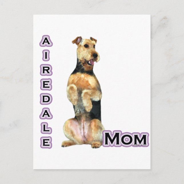 Postal Airedale Terrier Mom 4 (Anverso)