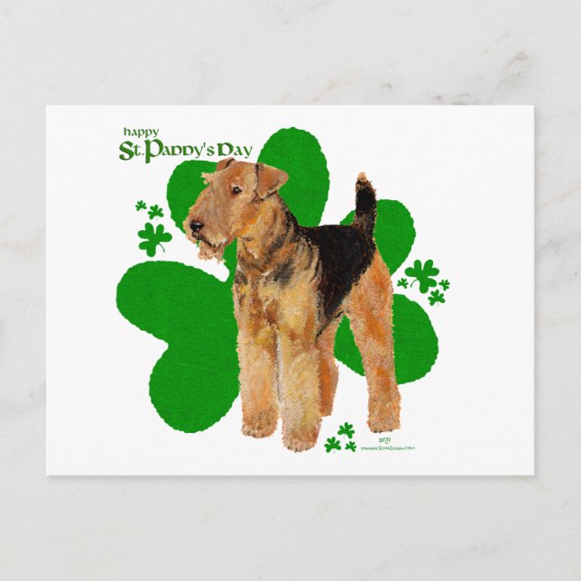 Postal Airedale Terrier St Paddy (Anverso)