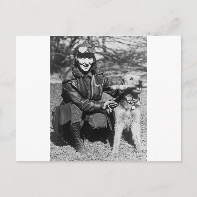 Postal Airedale y Aviatrix, a principios de los años 20 (Anverso)