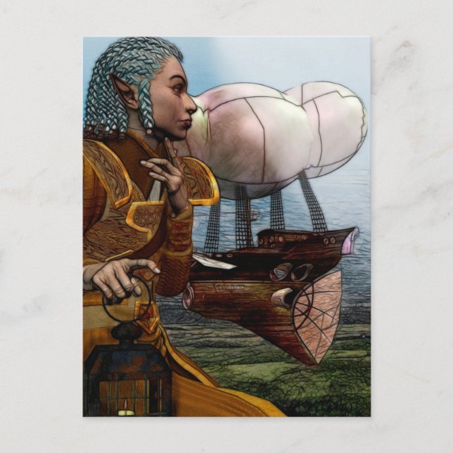 Postal Airship Steampunk (Anverso)