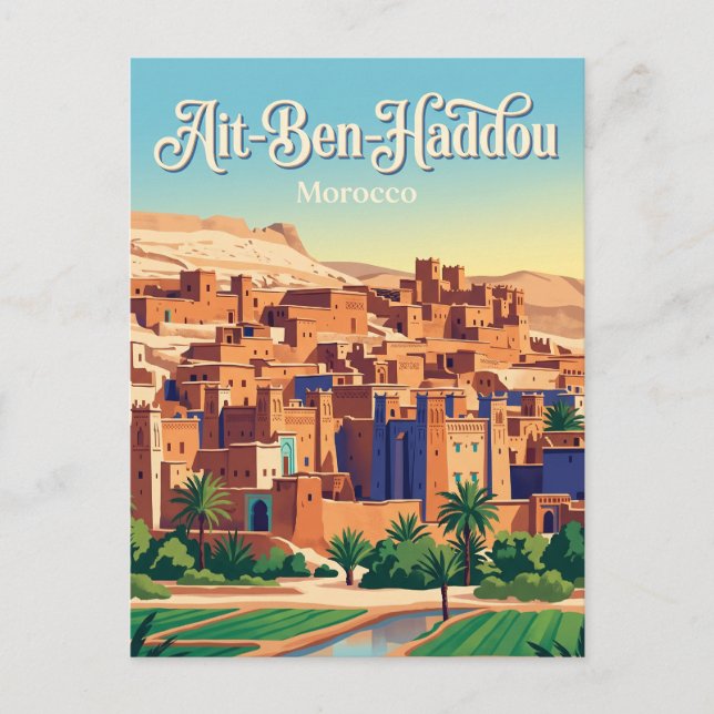 Postal Aït-Ben-Haddou Marruecos (Anverso)