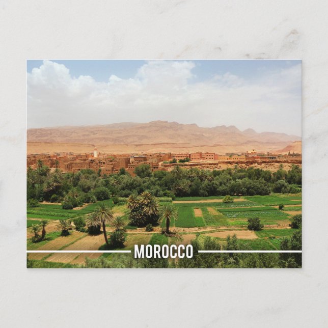 Postal Ait BenHaddou Kasbah, Marruecos (Anverso)