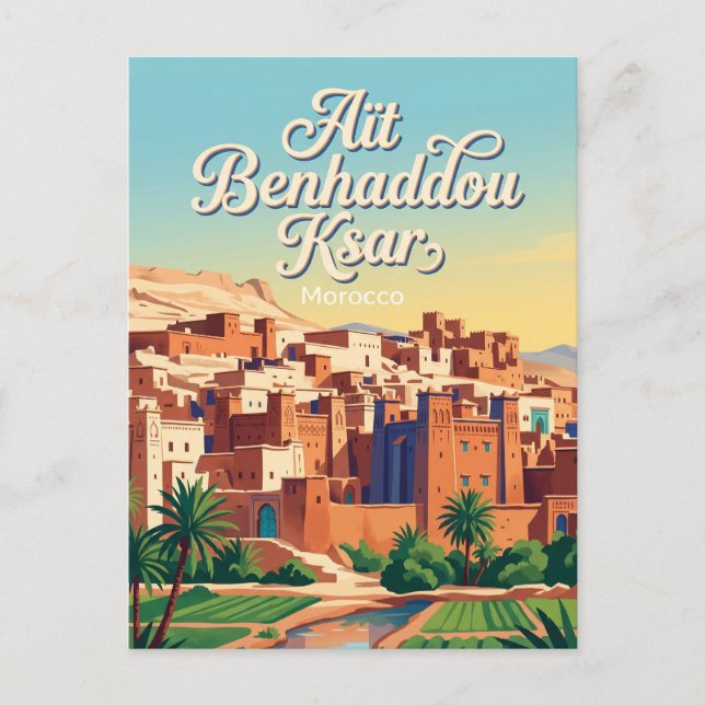 Postal Aït Benhaddou Marruecos (Anverso)
