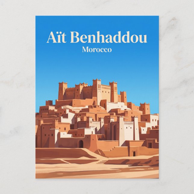 Postal Aït Benhaddou Marruecos (Anverso)