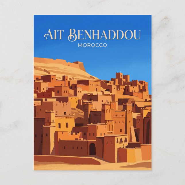 Postal Aït Benhaddou Marruecos (Anverso)