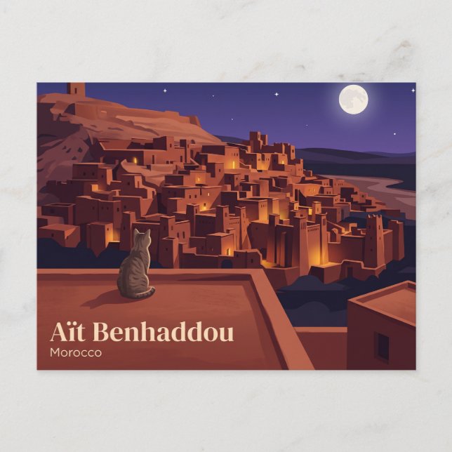 Postal Aït Benhaddou Marruecos (Anverso)