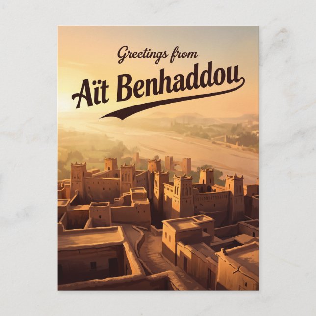 Postal Aït Benhaddou Marruecos (Anverso)