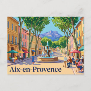 Postal Aix-en-Provence Francia