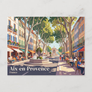 Postal Aix-en-Provence Francia