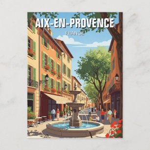 Postal Aix-en-Provence Francia Travel
