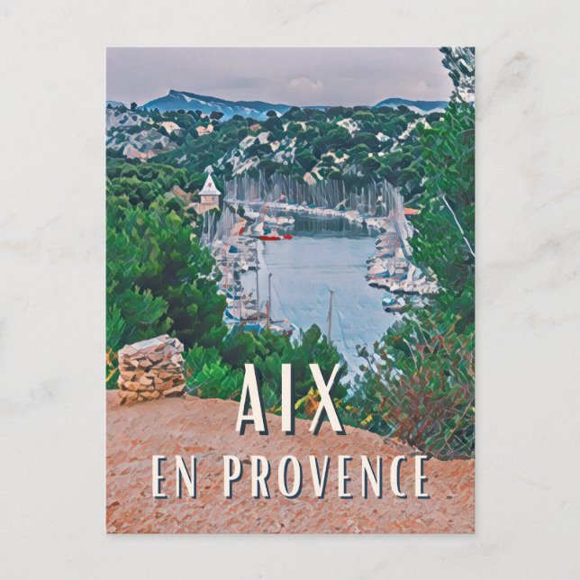 Postal Aix-en-Provence Photo Vintage  (Anverso)