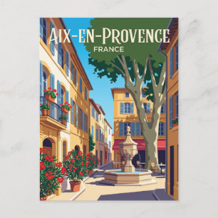 Postal Aix-en-Provenza Francia