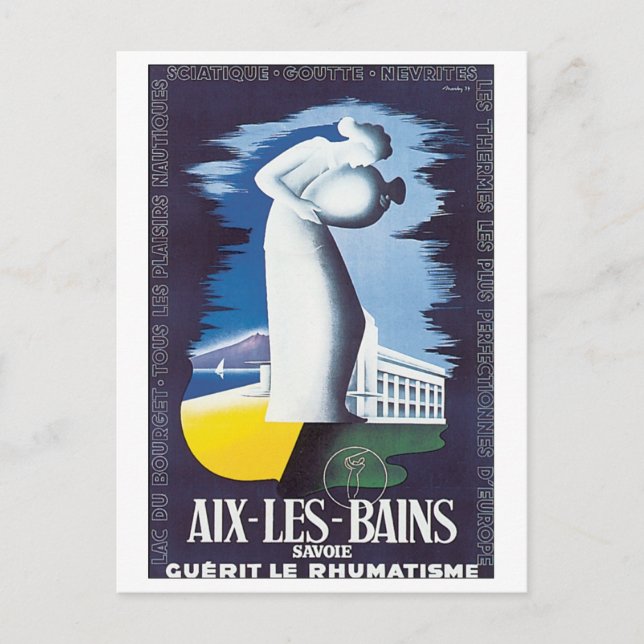 Postal Aix Les Bains Savoie (Anverso)