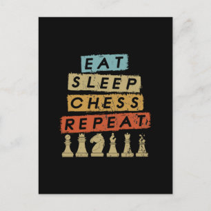 Postal Ajedrez - Comer Sleep Chess Repetir