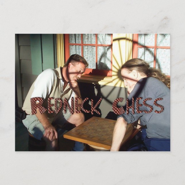 Postal Ajedrez Redneck (Anverso)