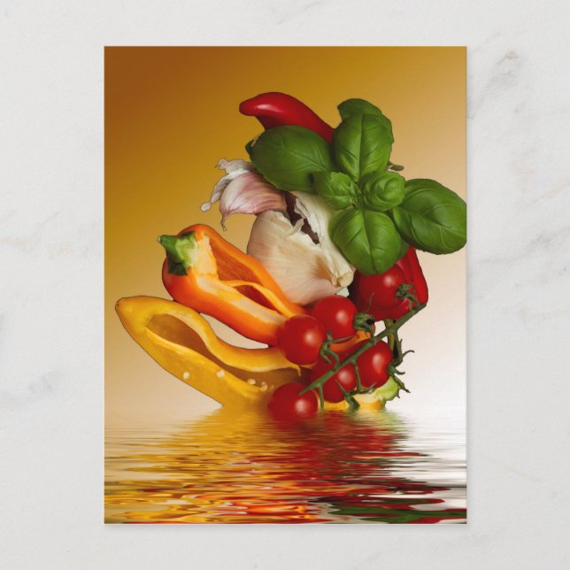 Postal Ajo de tomates de almirez (Anverso)