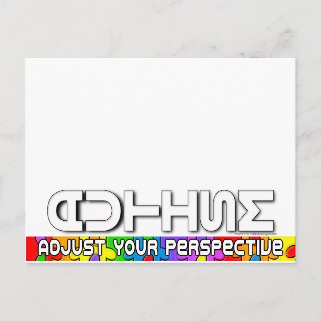 Postal Ajustar su perspectiva (Anverso)