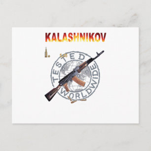 POSTAL AK-47 RARO EJÉRCITO RUSO FUSIL KALASHNIKOV MILITAR