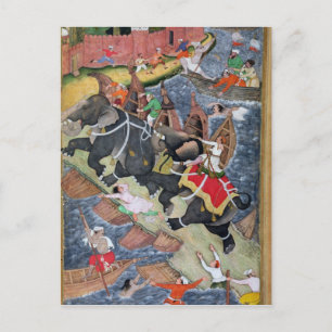 Postal Akbar domina al elefante salvaje, Hawa'i