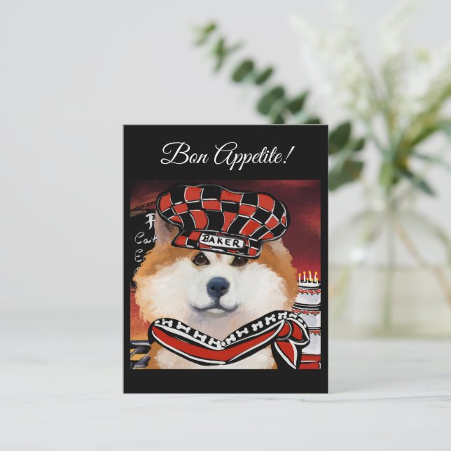 POSTAL AKITA      (Anverso de pie)