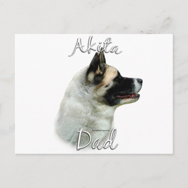 Postal Akita Dad 2 (Anverso)