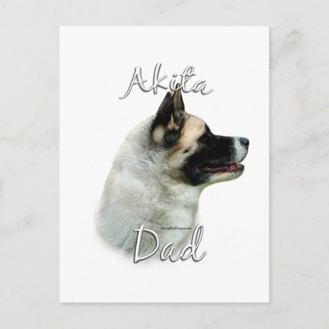 Postal Akita Dad 2 (Anverso)