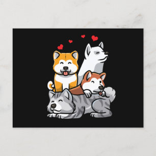Postal Akita Inu Dog