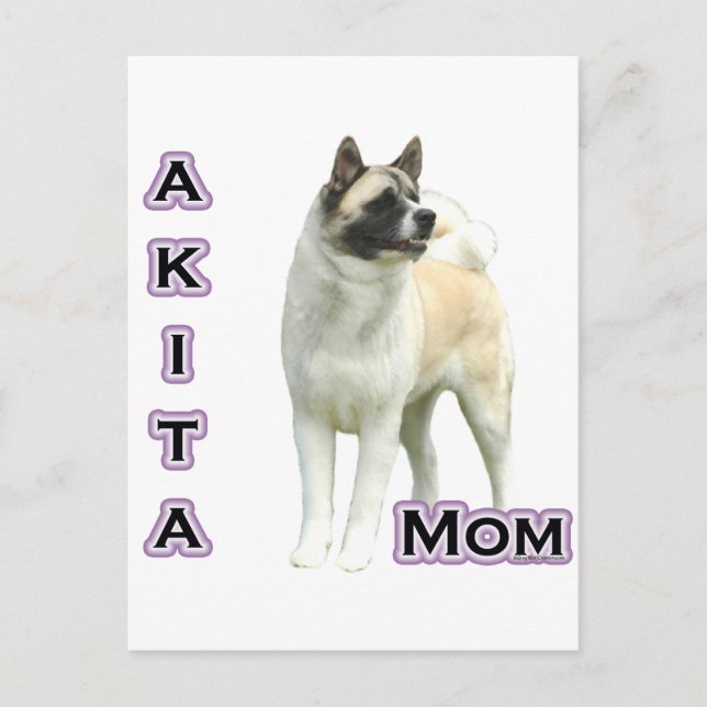 Postal Akita Mom 4 (Anverso)