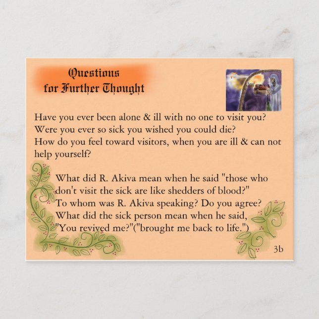 Postal Akiva visita a los marginados (Anverso)