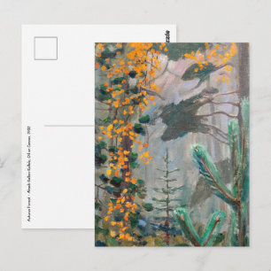 Postal Akseli Gallen-Kallela - Bosque de otoño