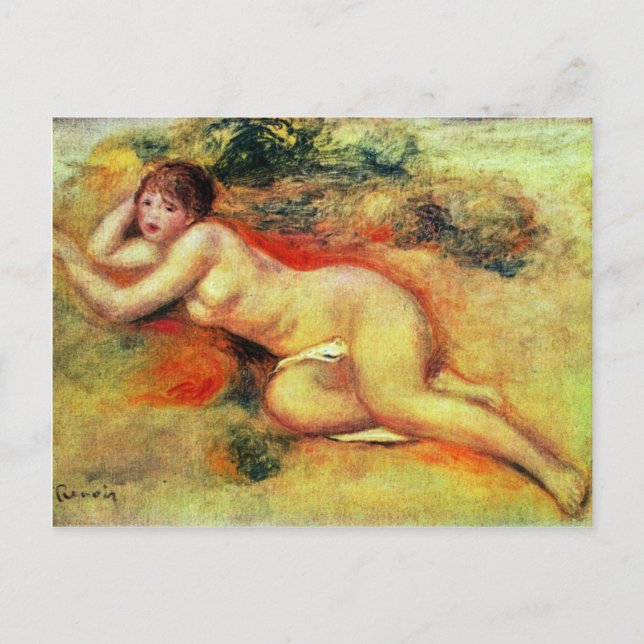 Postal Akt De Pierre-Auguste Renoir (Mejor Calidad) (Anverso)