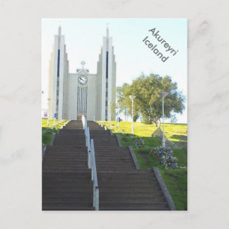 Postal Akureyrarkirkja, Akureyri, Islandia