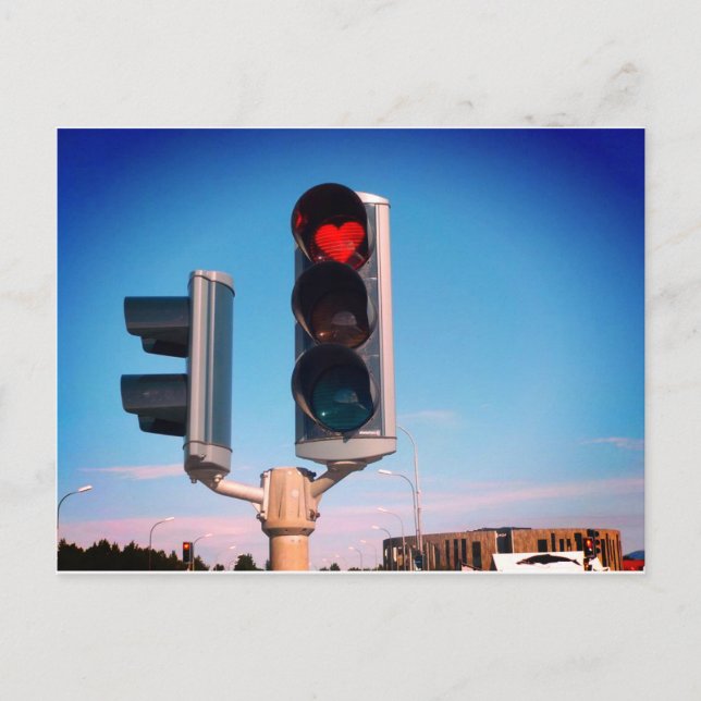 Postal Akureyri Heart Stop Light (Anverso)