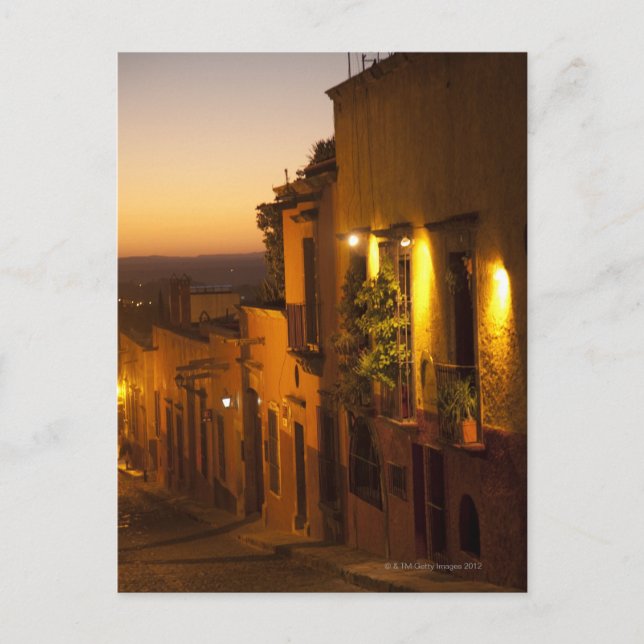 Postal Al atardecer. (Anverso)