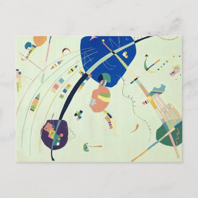 Postal Al azul, 1939, de Wassily Kandinsky (Anverso)