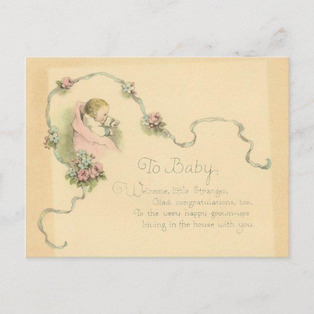 Postal Al bebé (Anverso)