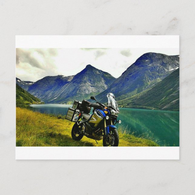 Postal Al Cabo Norte (Noruega), vía Gibraltar (Anverso)