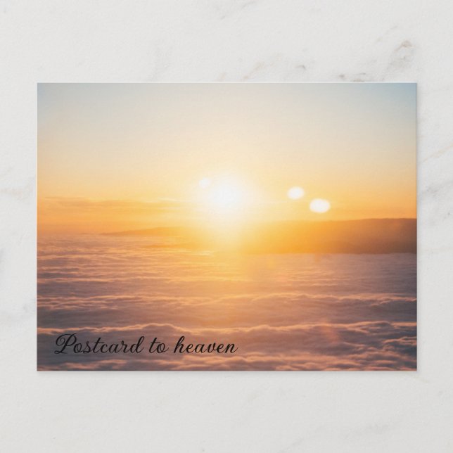 Postal al cielo (Anverso)