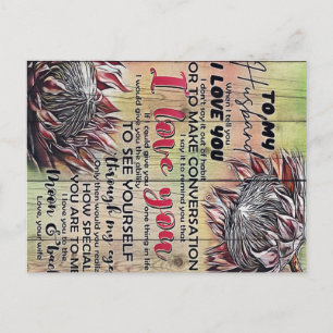 Postal Al diseño de mi marido  Decoración familiar  