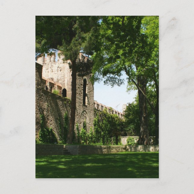 Postal Al Lado De Las Paredes Del Palacio De Topkapi (Anverso)
