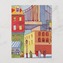 Postal Al lado del puente