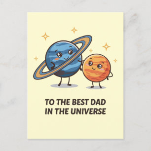 Postal Al Mejor Papá Del Universo Divertido Día Del Padre