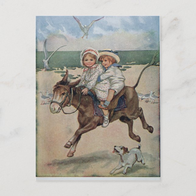 Postal Al otro lado de las arenas (Anverso)