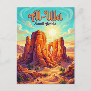 Postal Al-Ula Ciudad Antigua Arabia Saudita