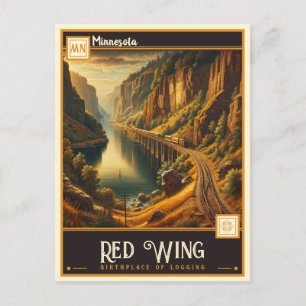 Postal Ala Roja, Minnesota Vintage