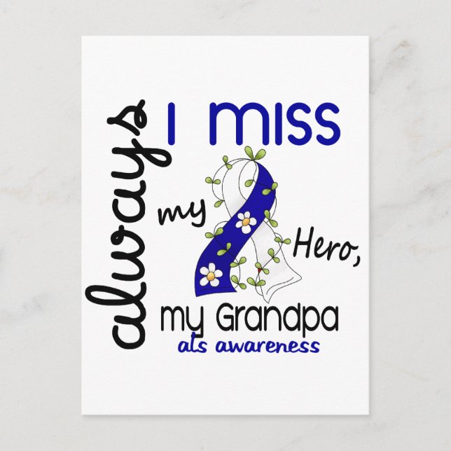Postal ALA Siempre Extraño A Mi Abuelo 3 (Anverso)